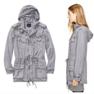 Aritzia Talula Grey Trooper  Jacket Lived-in utility jacket size XXS